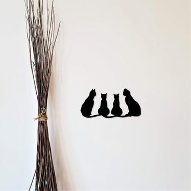 Cat Metal Wall Art | Cat Decor | Group of 3 Cats | Animal Decor | Cat Gifts | Animal Wall Decor | Cat Lover Gift Idea | Halloween Decoration